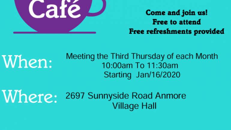 Dementia Friendly Cafe. Free to attend.